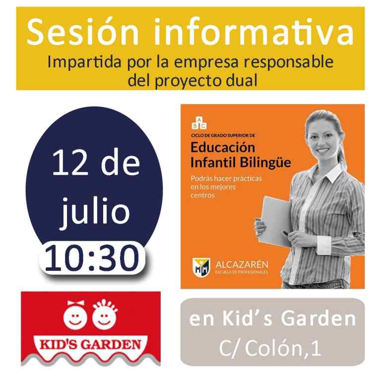 sesión informativa kids garden